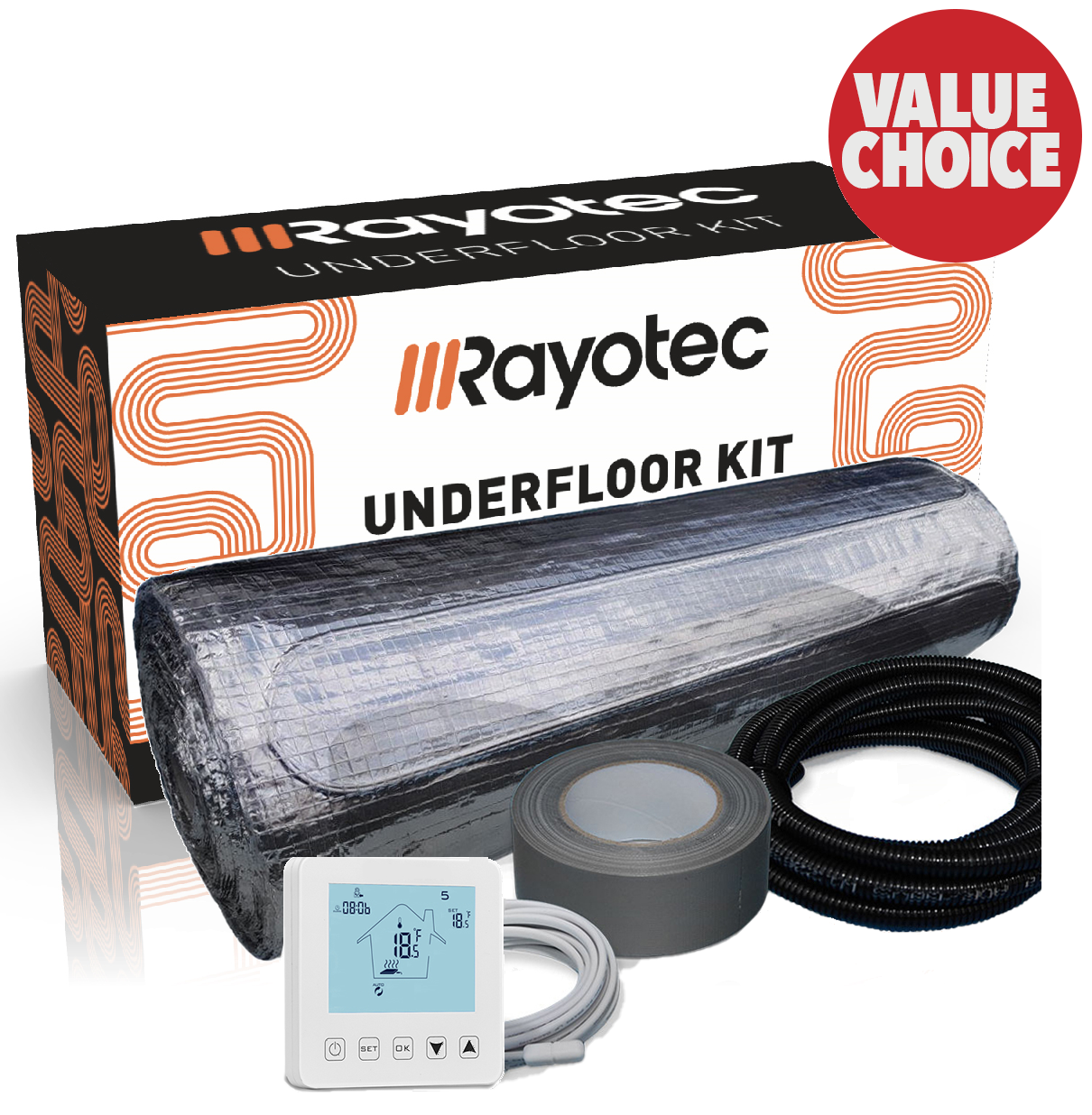 Rayomax Non-Sticky 150W/m² underfloor heating mat